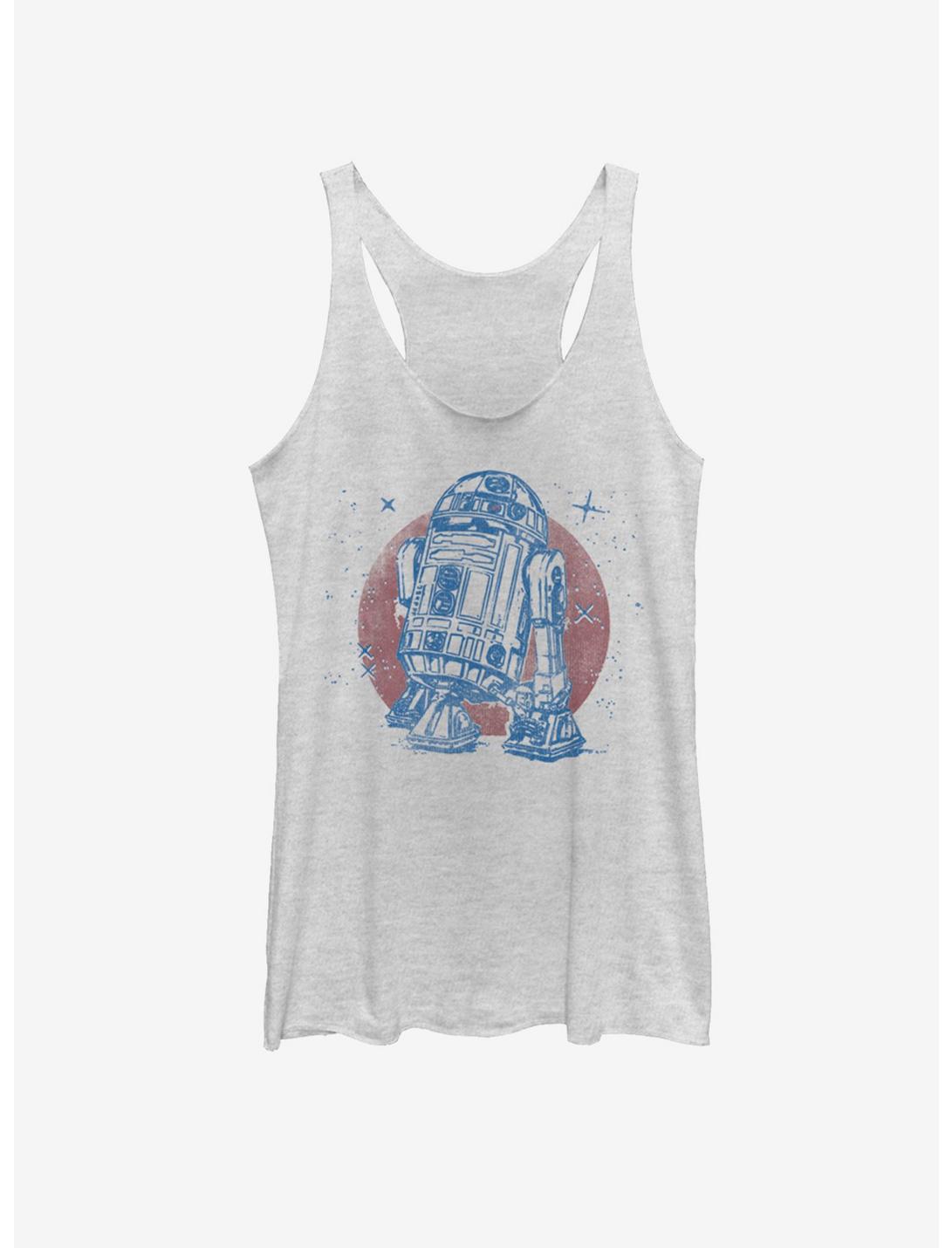 Star Wars Bright R2-D2 Girls Tank, WHITE HTR, hi-res
