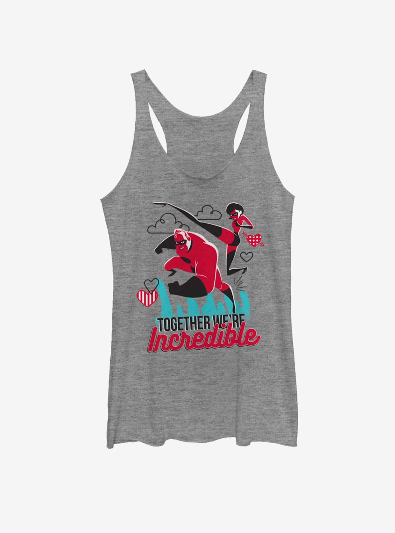 Disney Pixar The Incredibles Together Incredible Girls Tank, GRAY HTR, hi-res