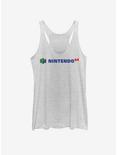 Nintendo Full Nintendo 64 Logo Girls Tank, WHITE HTR, hi-res