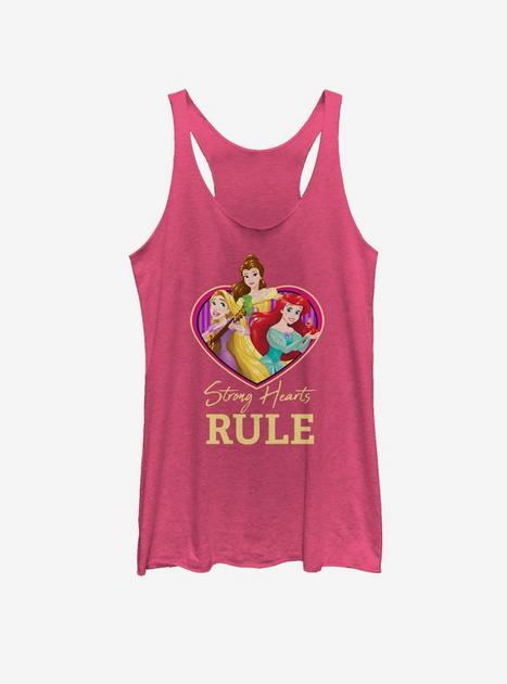 Disney Princesses Strong Hearts Rule Girls Tank Pink Hot Topic