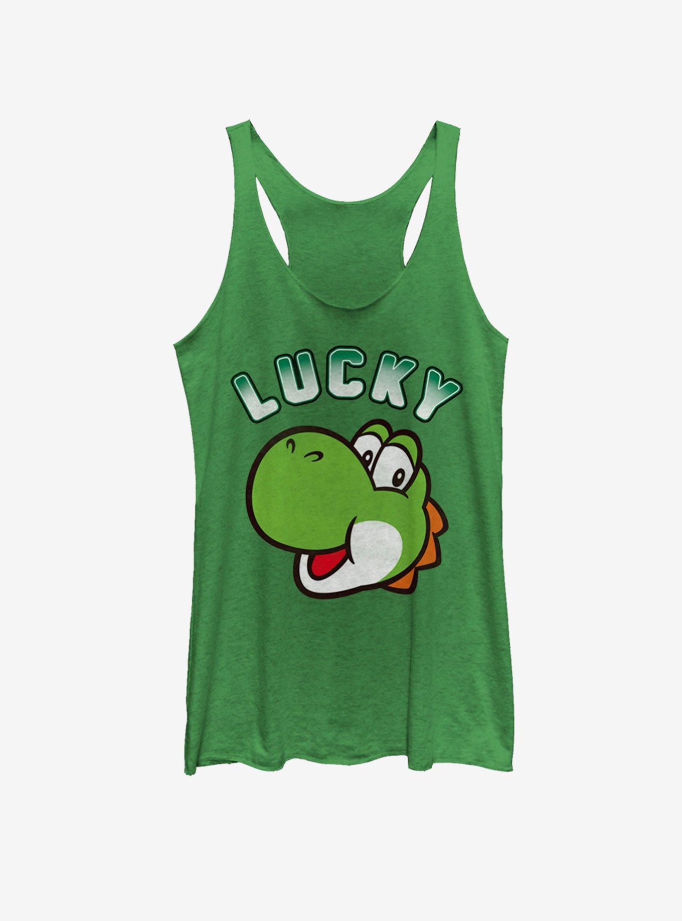 Nintendo Lucky Yoshi Girls Tank Top, , hi-res