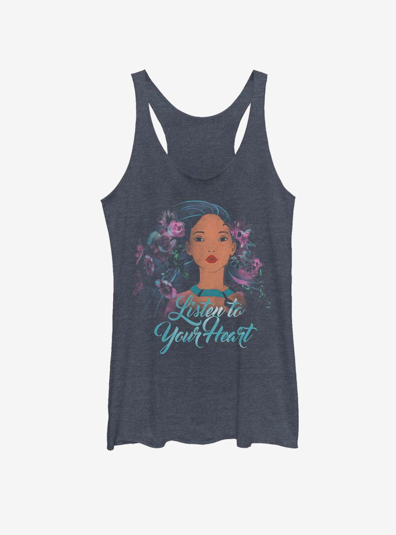 Disney Pocahontas Flower Pocahontas Girls Tank, NAVY HTR, hi-res