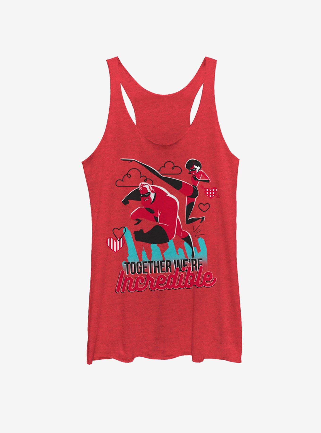 Disney Pixar The Incredibles Together Incredible Girls Tank, RED HTR, hi-res