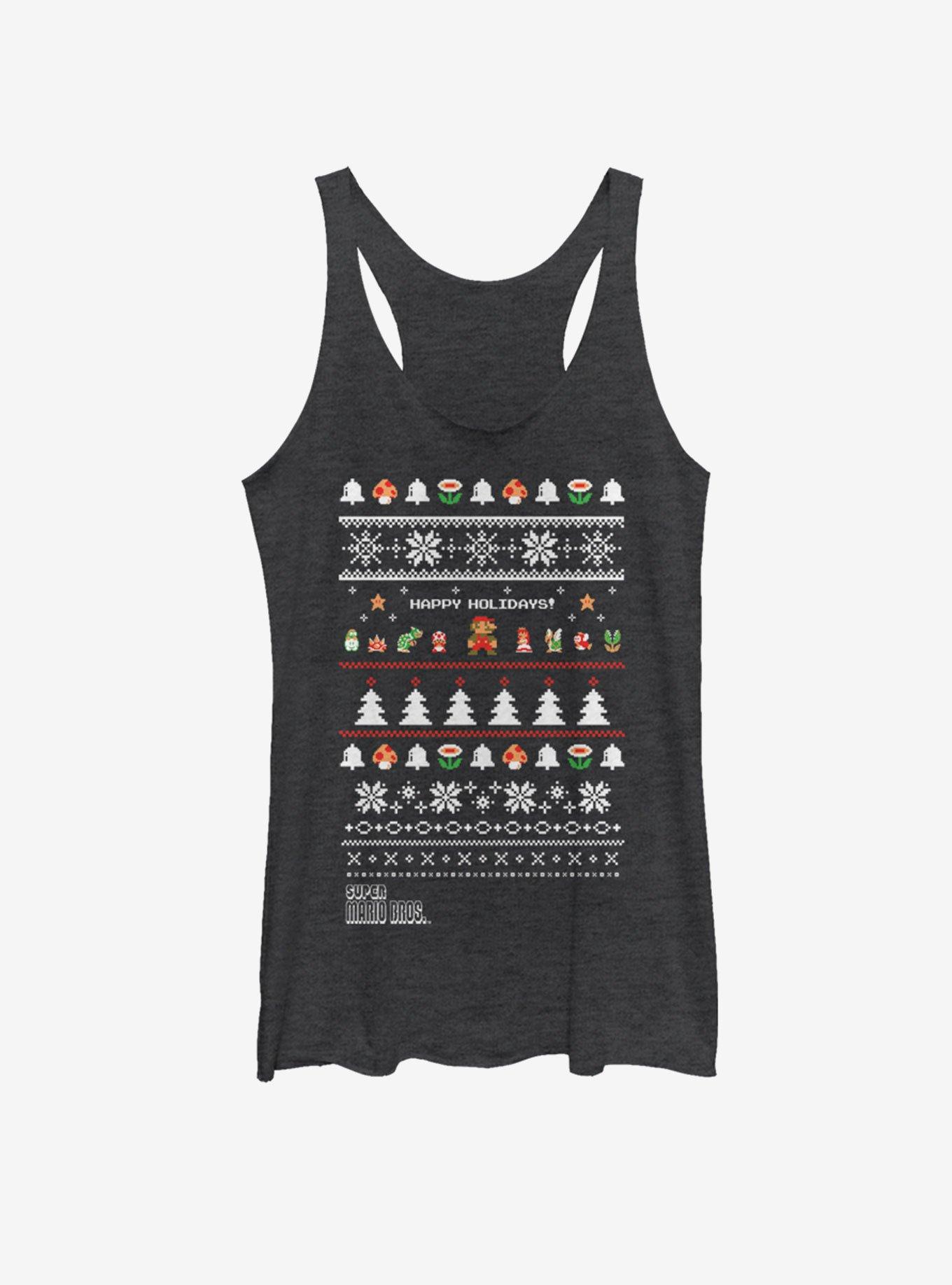 Nintendo Characters Holiday Art Girls Tank