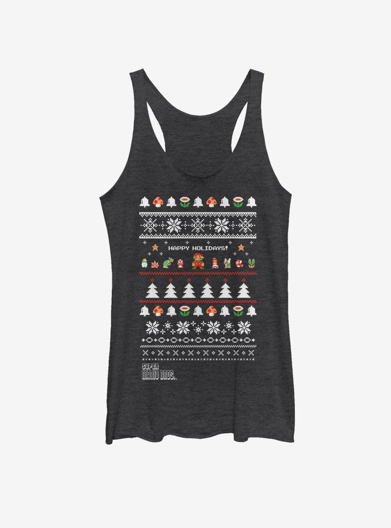 Nintendo Characters Holiday Art Girls Tank, , hi-res