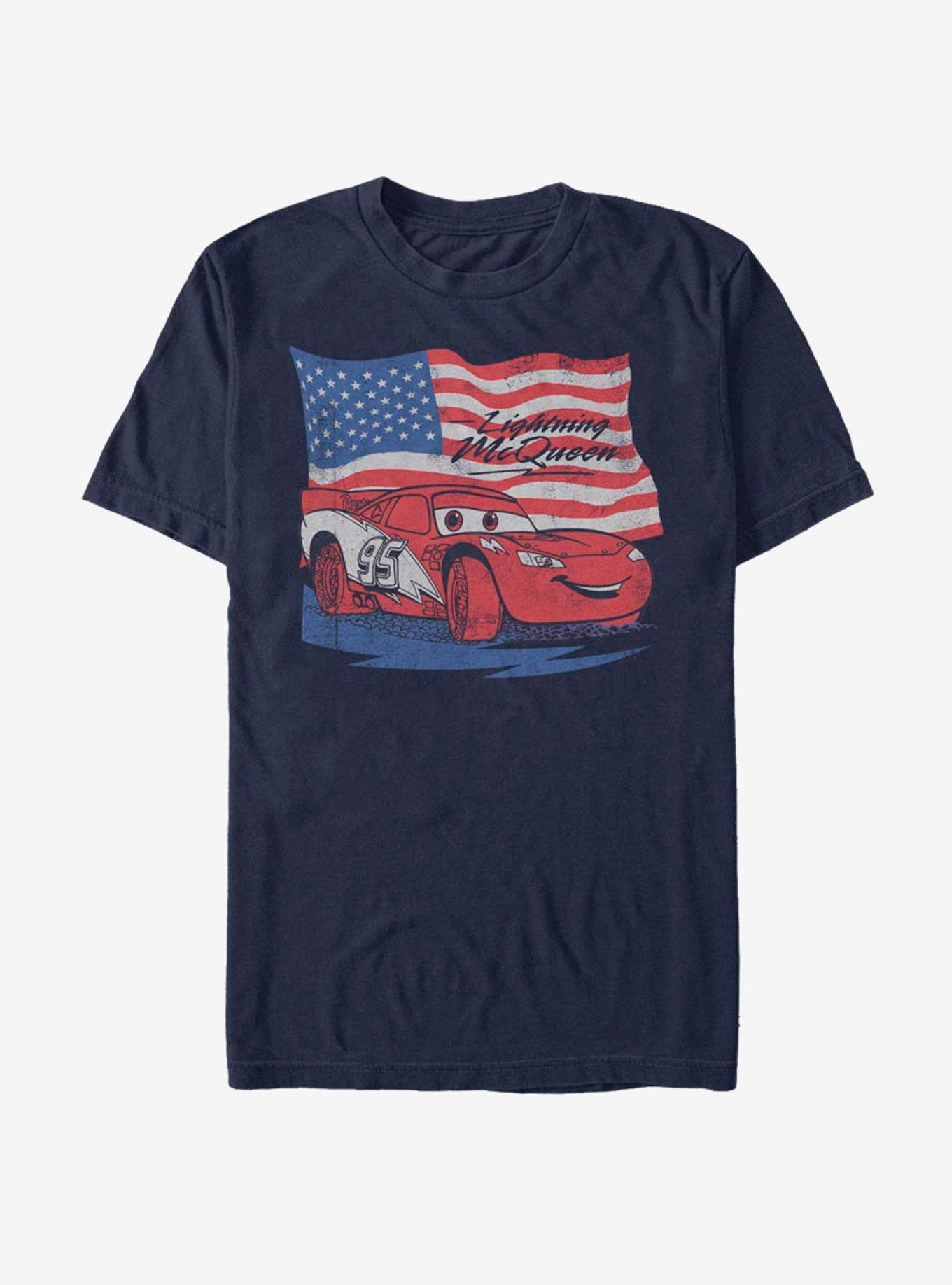 Disney Pixar Cars Lightning Flag T-Shirt, , hi-res