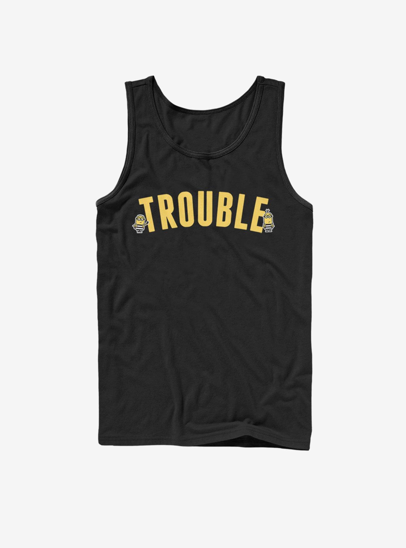 Minion Trouble Mins Tank, BLACK, hi-res