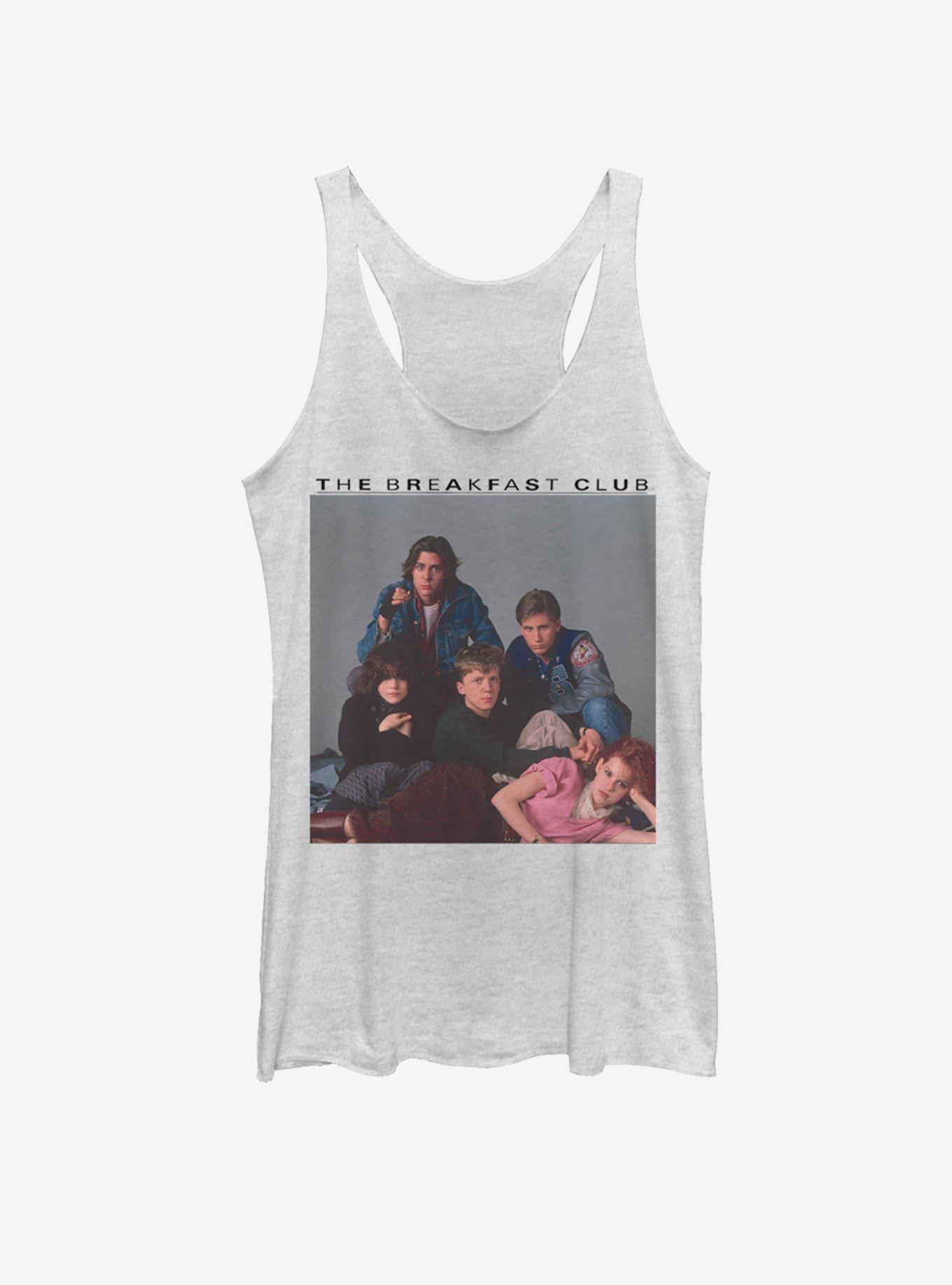 The Breakfast Club Portrait Girls Tank, WHITE HTR, hi-res