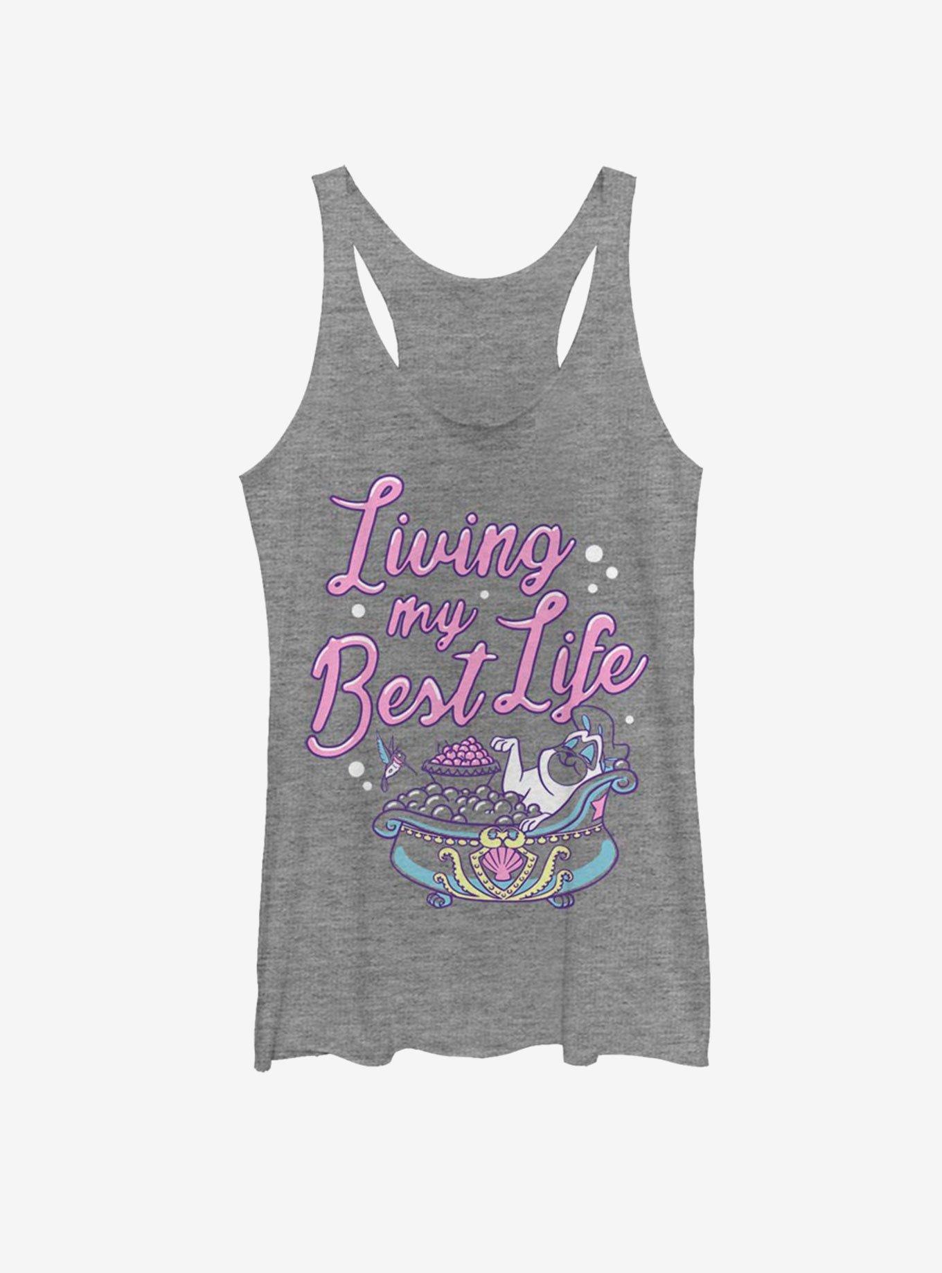 Disney Pocahontas Best Life Girls Tank, GRAY HTR, hi-res