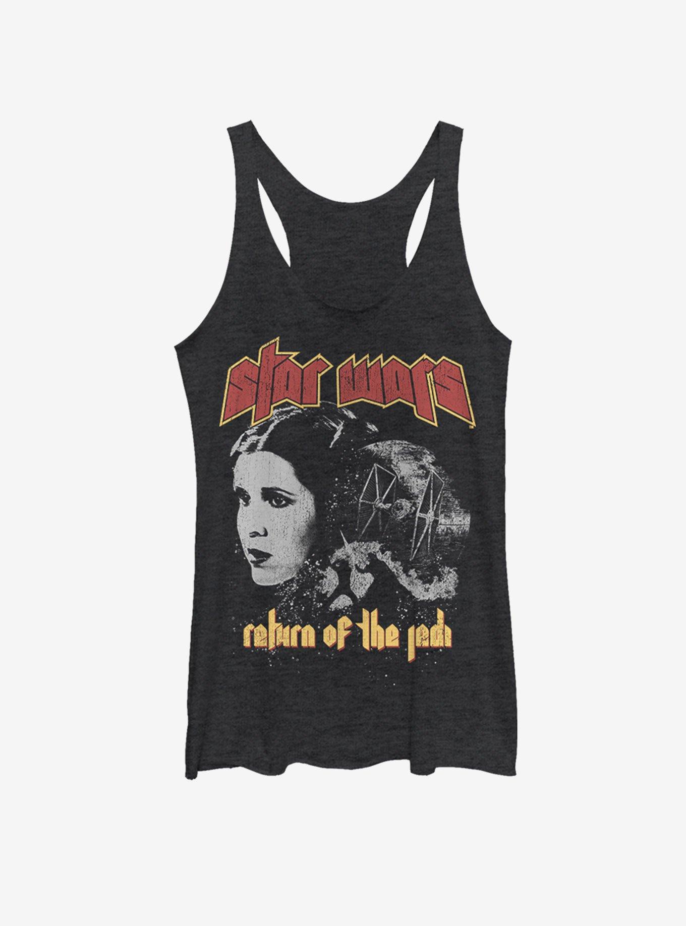 Star Wars Rock Leia Girls Tank, BLK HTR, hi-res