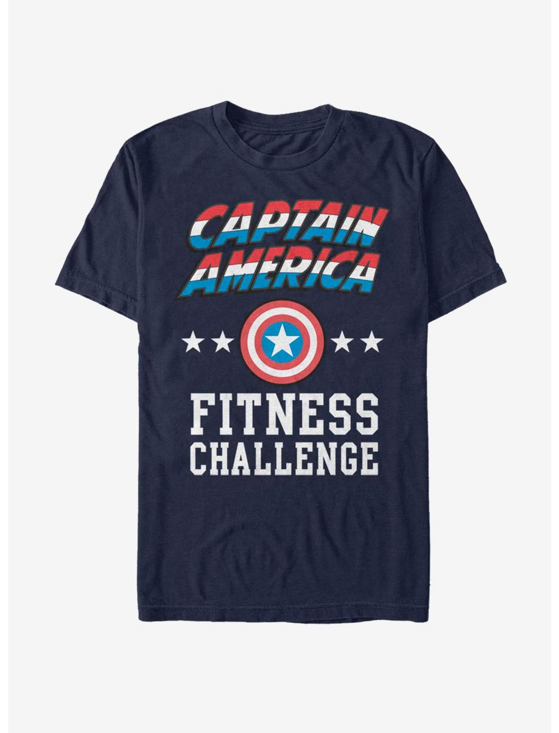 Marvel Captain America Challenge Captain T-Shirt, NAVY, hi-res