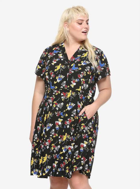 Disney The Sensational Six Button-Front Dress Plus Size | Hot Topic