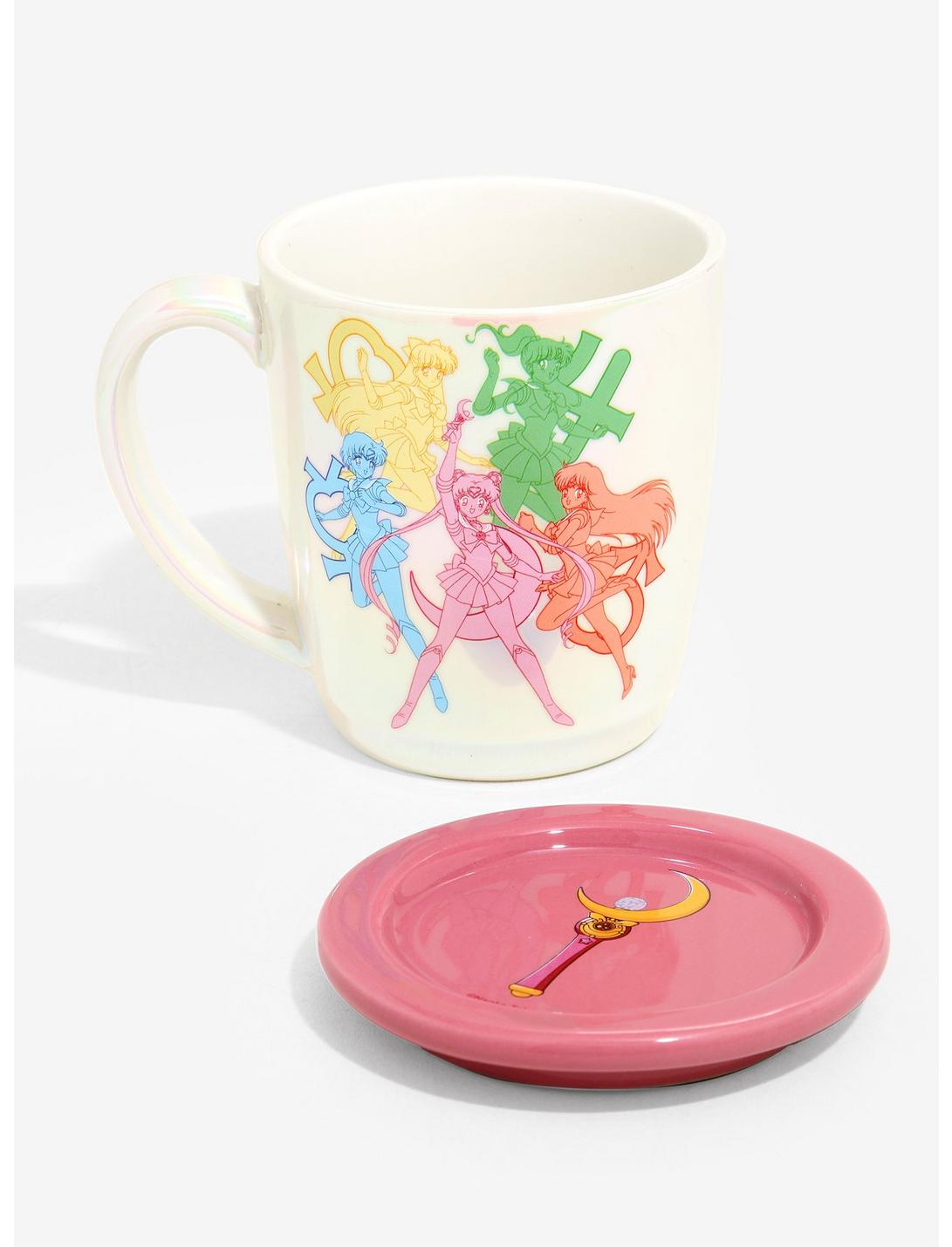 Sailor Moon Sailor Guardians Mug and Coaster Lid Set - BoxLunch Exclusive, , hi-res