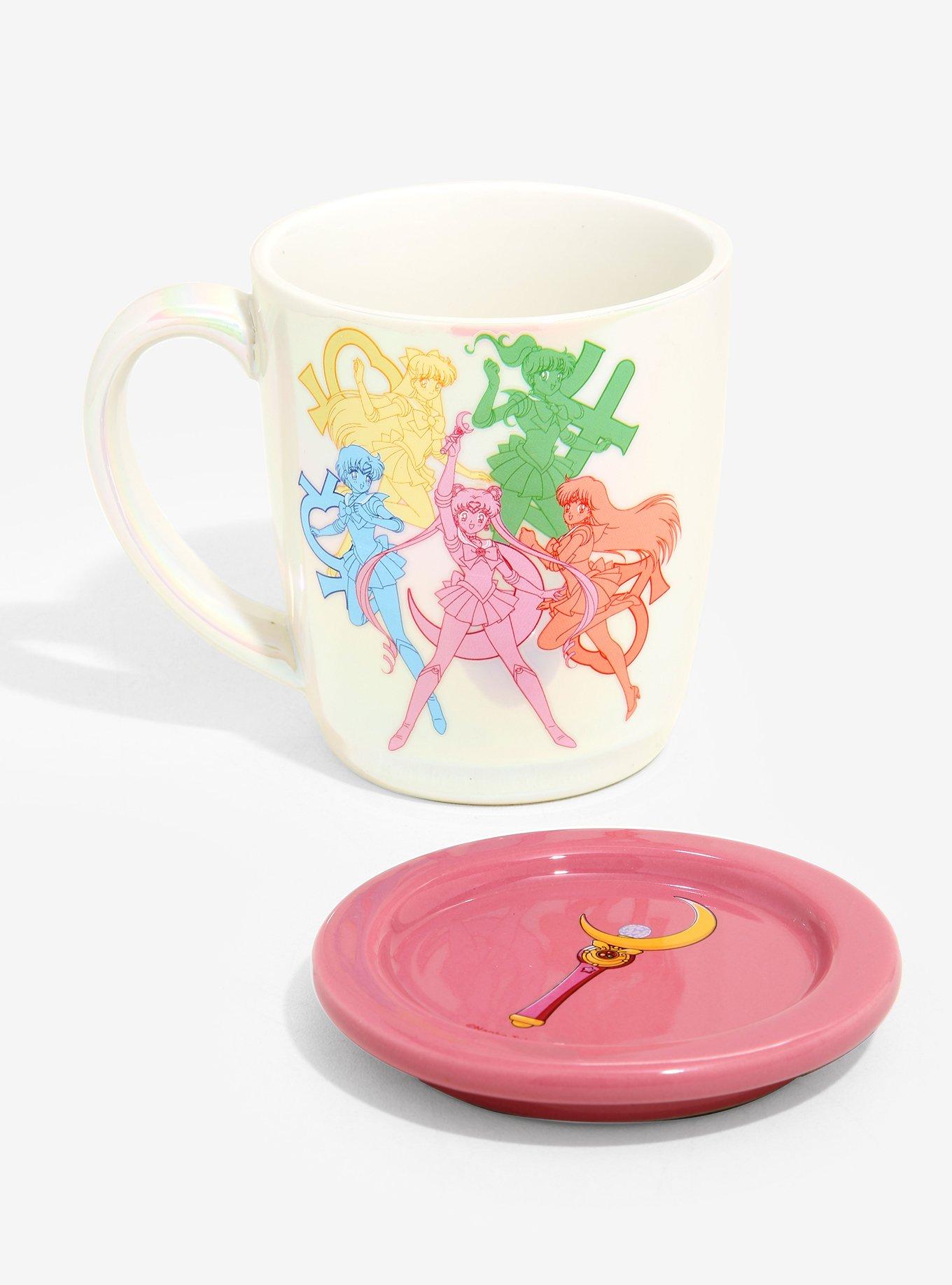 Sailor Moon Sailor Guardians Mug and Coaster Lid Set - BoxLunch Exclusive, , hi-res