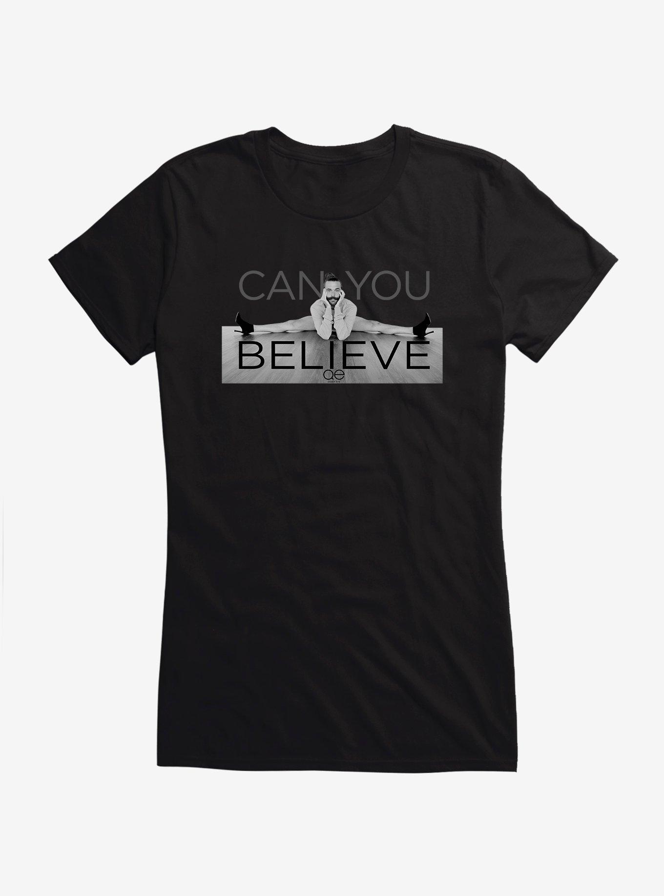 Queer Eye Jonathan Van Ness Can You Believe Girls T-Shirt, BLACK, hi-res