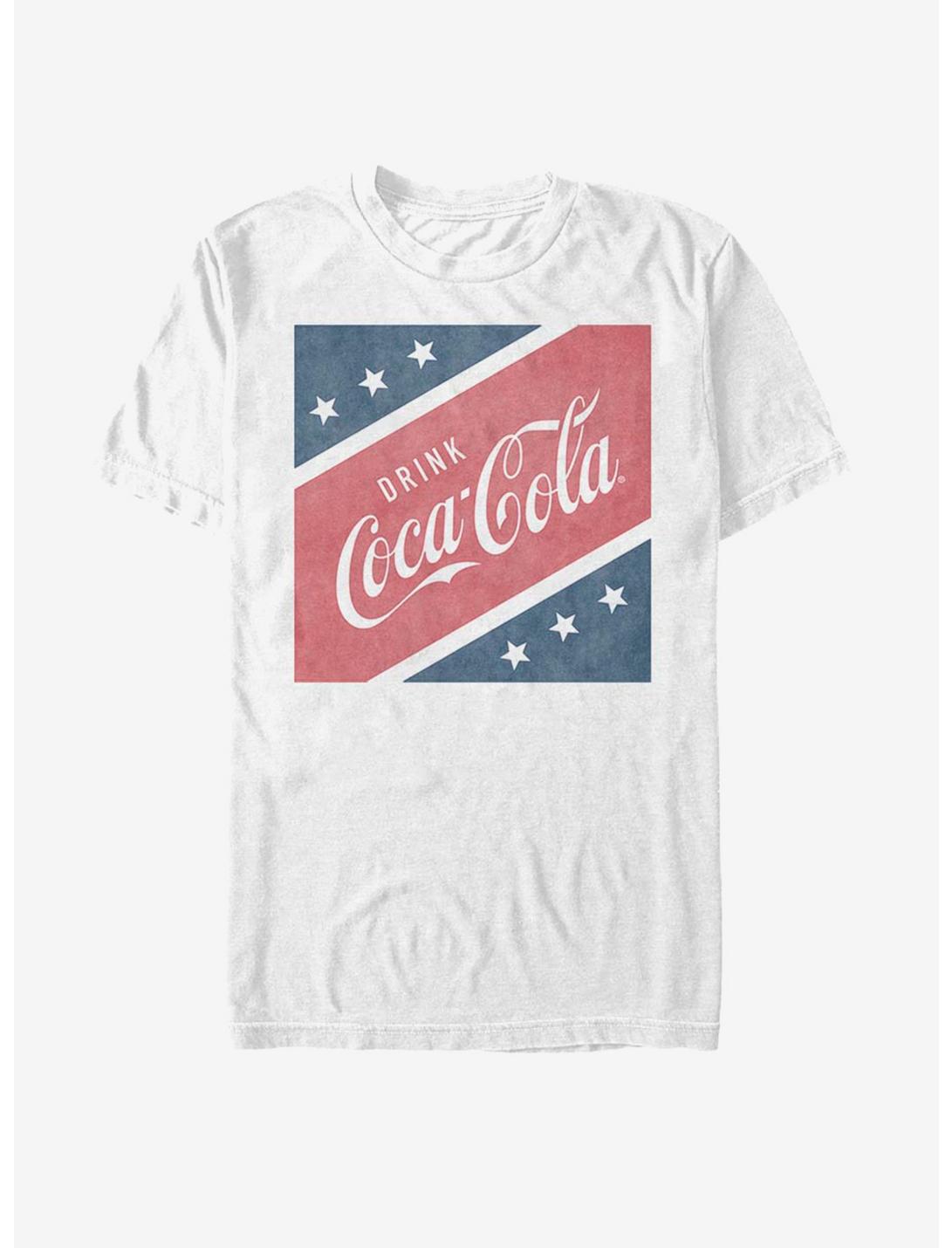 Coke Us Square T-Shirt, WHITE, hi-res