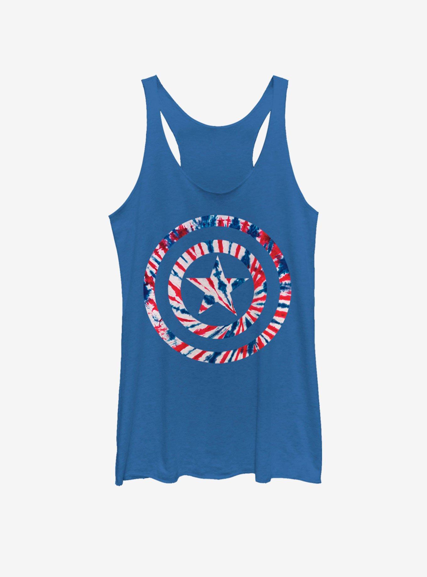 Marvel Captain America America Tie-Dye Girls Tank, , hi-res