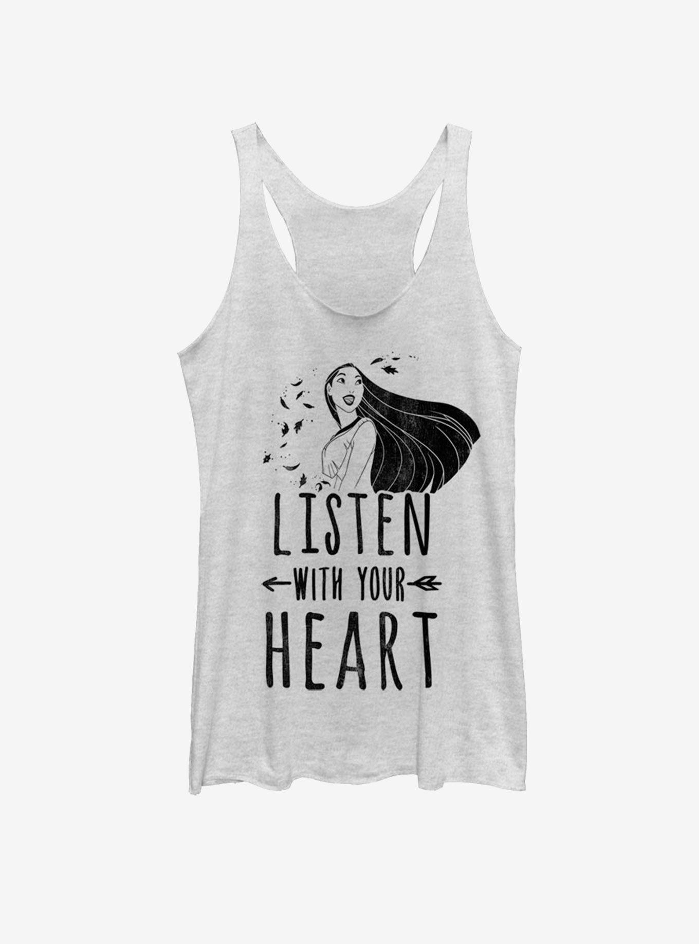 Disney Pocahontas Listen With Your Heart Pocahontas Girls Tank, WHITE HTR, hi-res