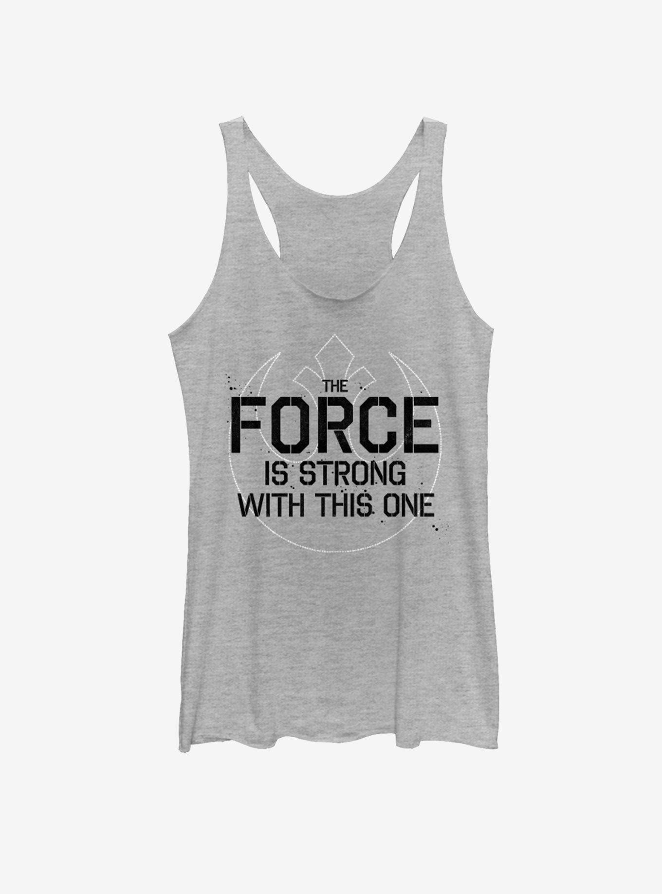 Star Wars Force Strong Girls Tank, GRAY HTR, hi-res