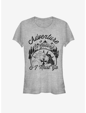 Disney Pocahontas Adventure Calls Poca Girls T-Shirt, ATH HTR, hi-res