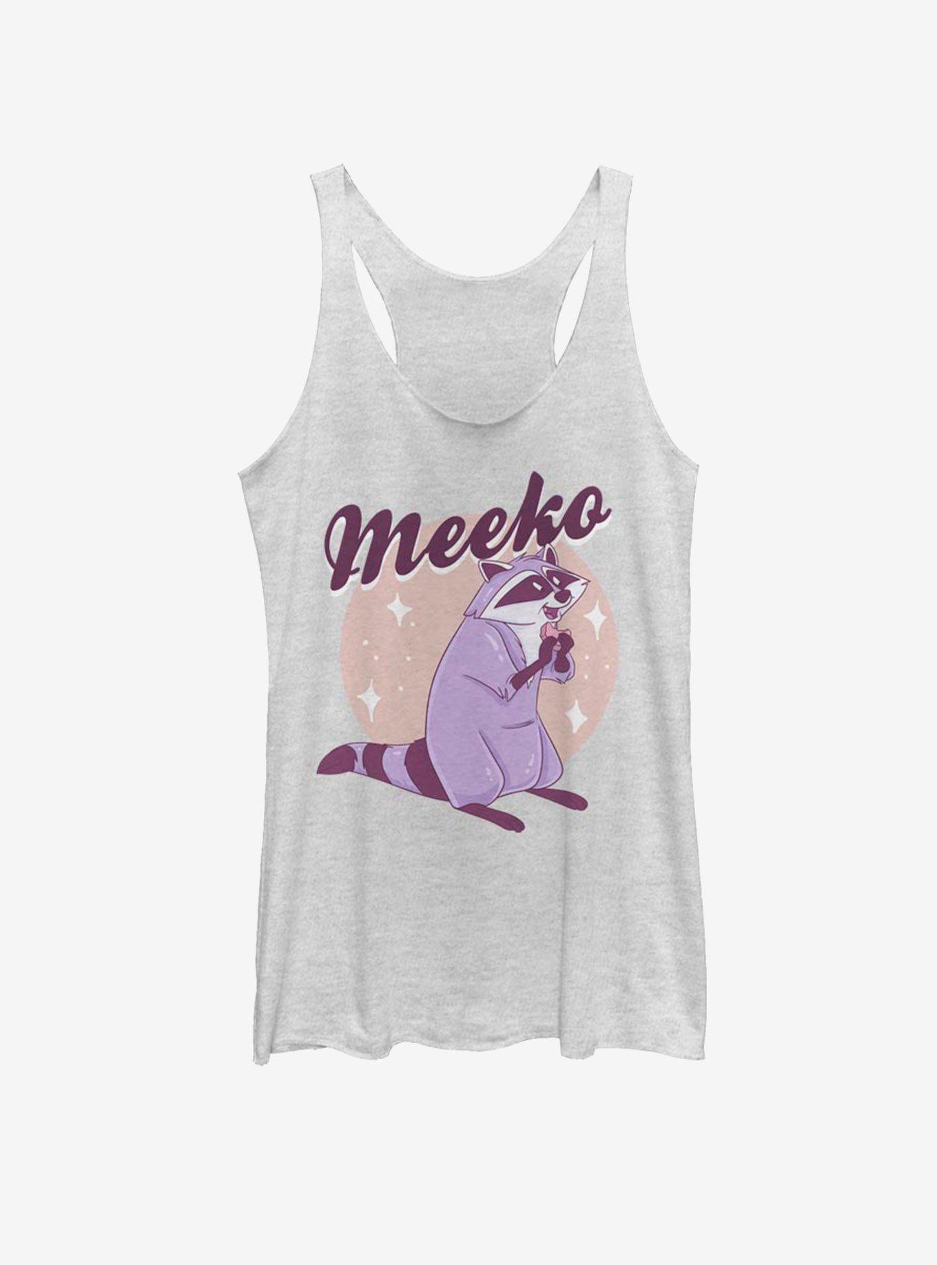 Disney Pocahontas Pastel Meeko Girls Tank, WHITE HTR, hi-res