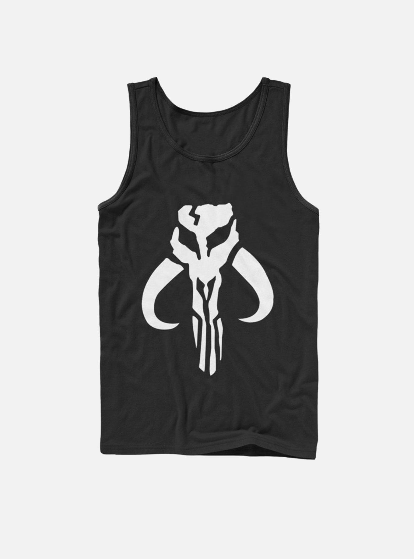 Star Wars Mandalorian Logo Tank Top, BLACK, hi-res