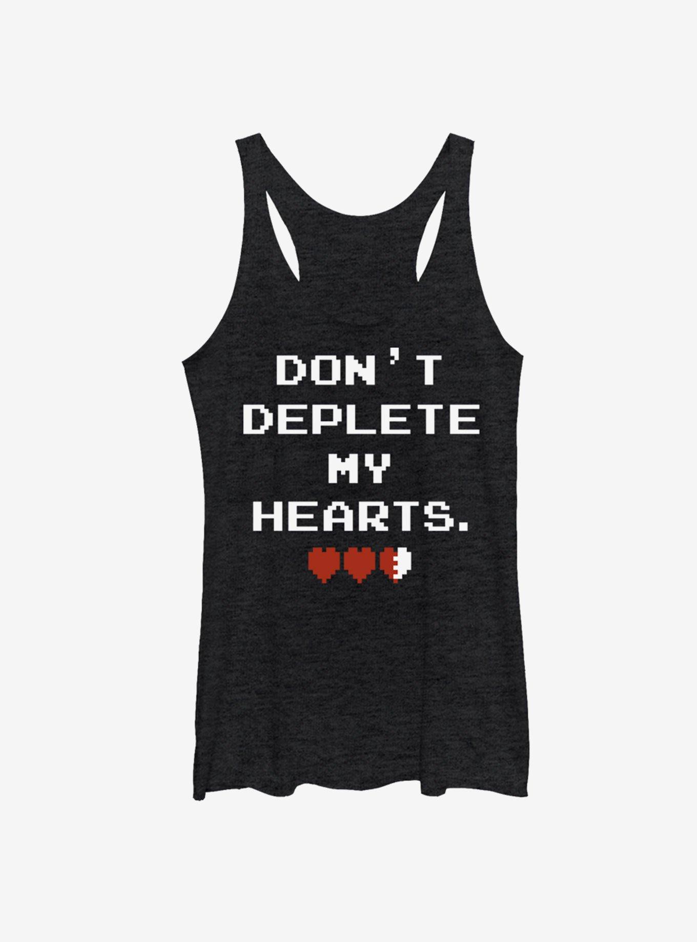 Nintendo My Hearts Girls Tank, BLK HTR, hi-res