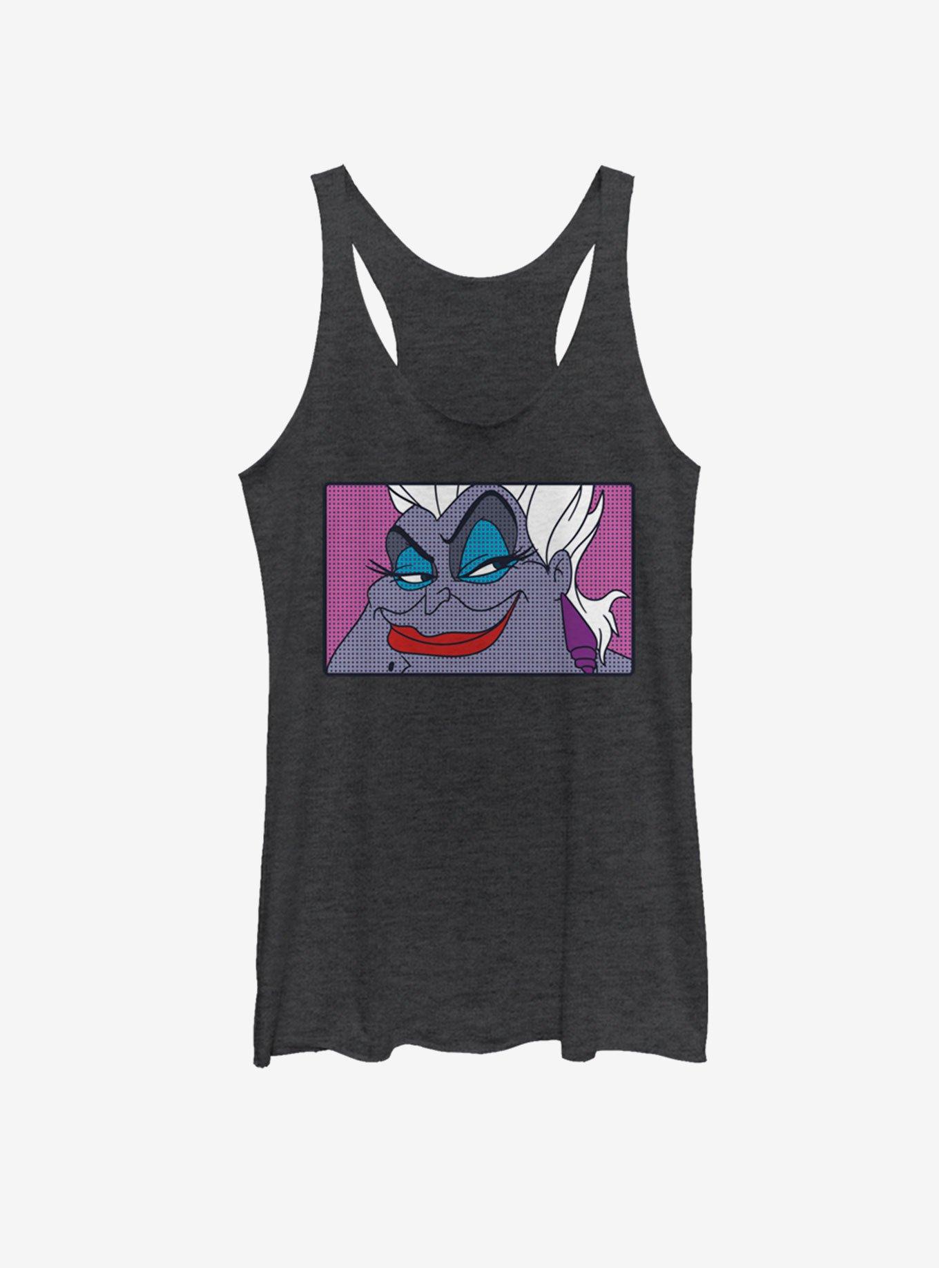 Disney Villains Ursula Eyes Girls Tank, BLK HTR, hi-res