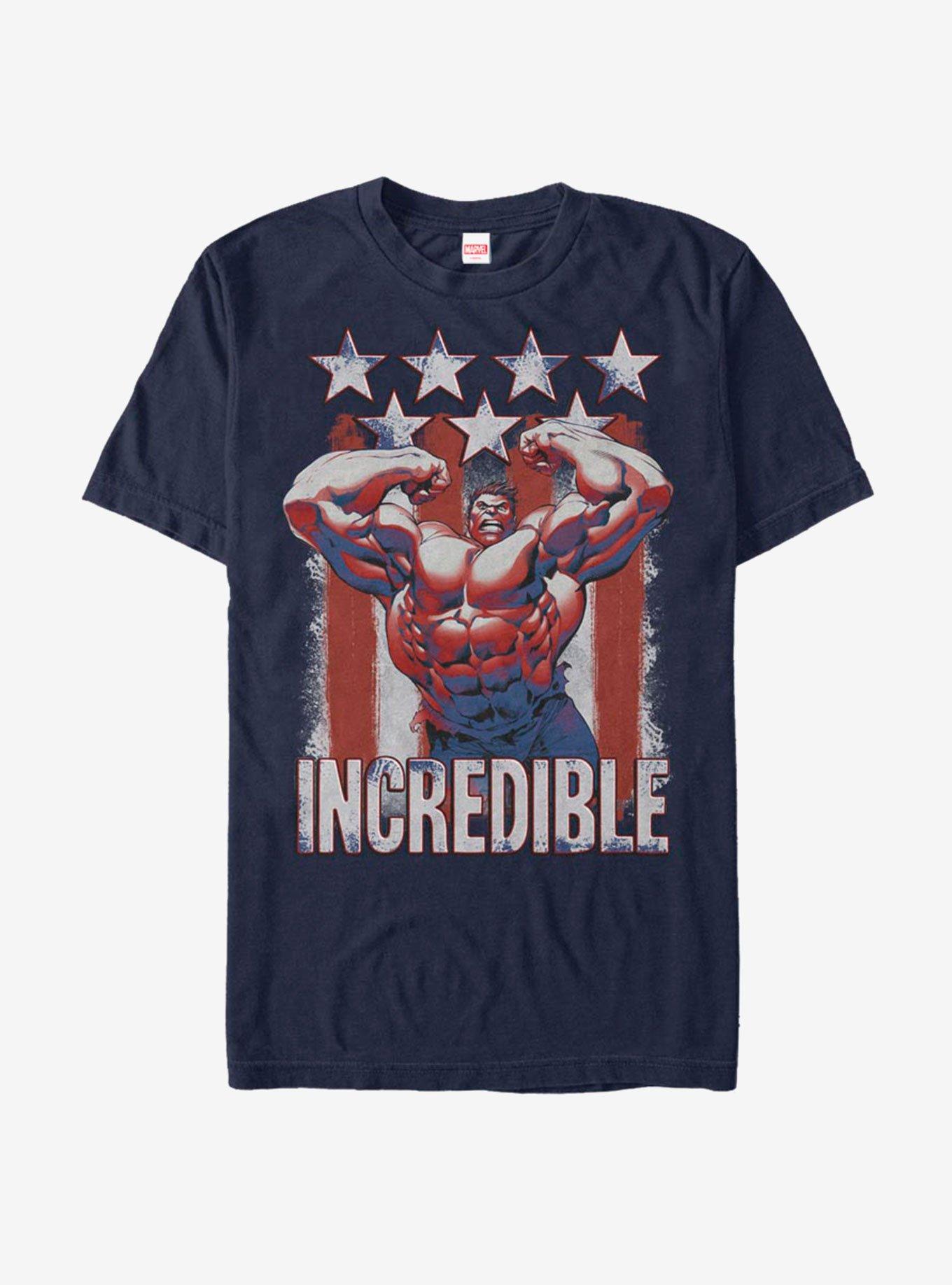 Marvel Hulk Flag T-Shirt