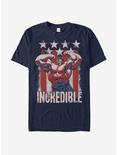Marvel Hulk Hulk Flag T-Shirt, NAVY, hi-res