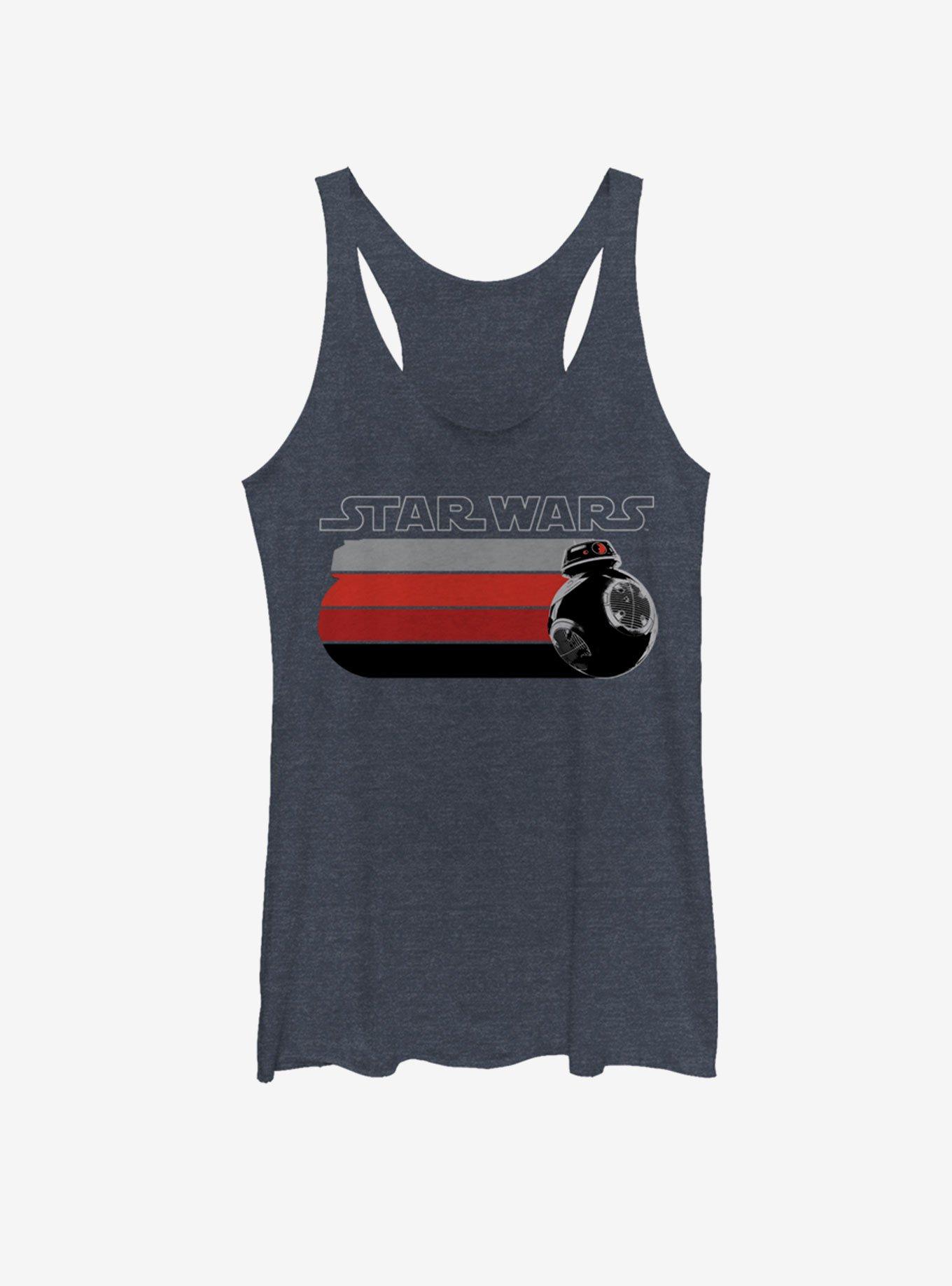 Star Wars Silver Run Girls Tank, NAVY HTR, hi-res