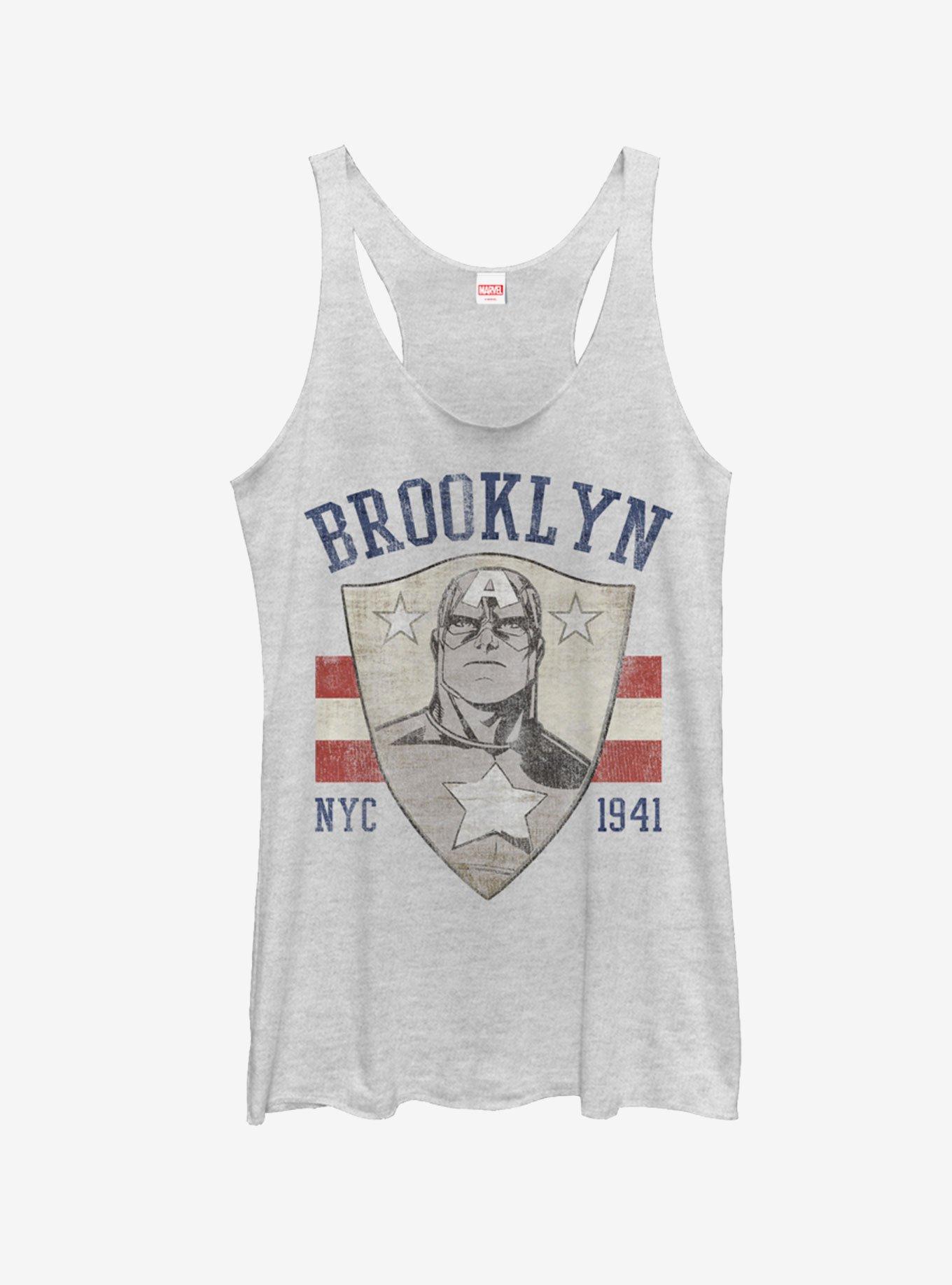 Marvel Captain America Brooklyn Face Girls Tank