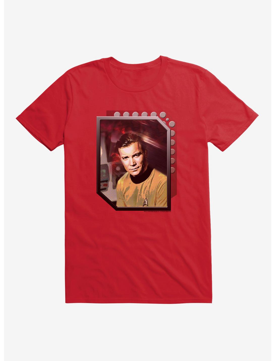 Star Trek Captain Kirk T-Shirt, RED, hi-res