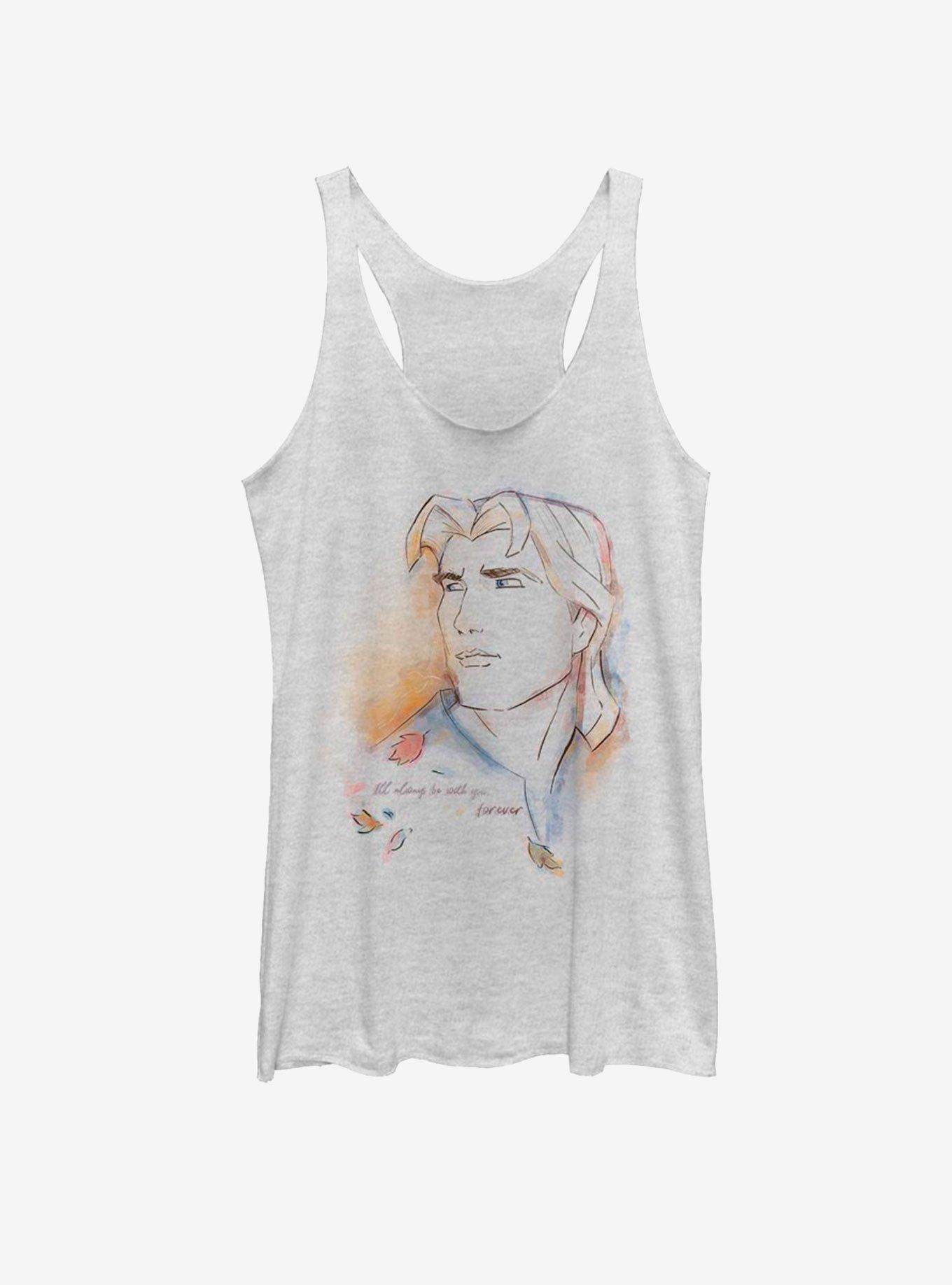 Disney Pocahontas Watercolor John Girls Tank, WHITE HTR, hi-res