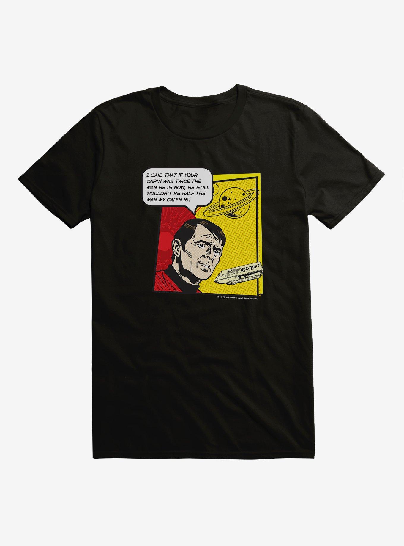 Star Trek Scotty Comic T-Shirt, BLACK, hi-res