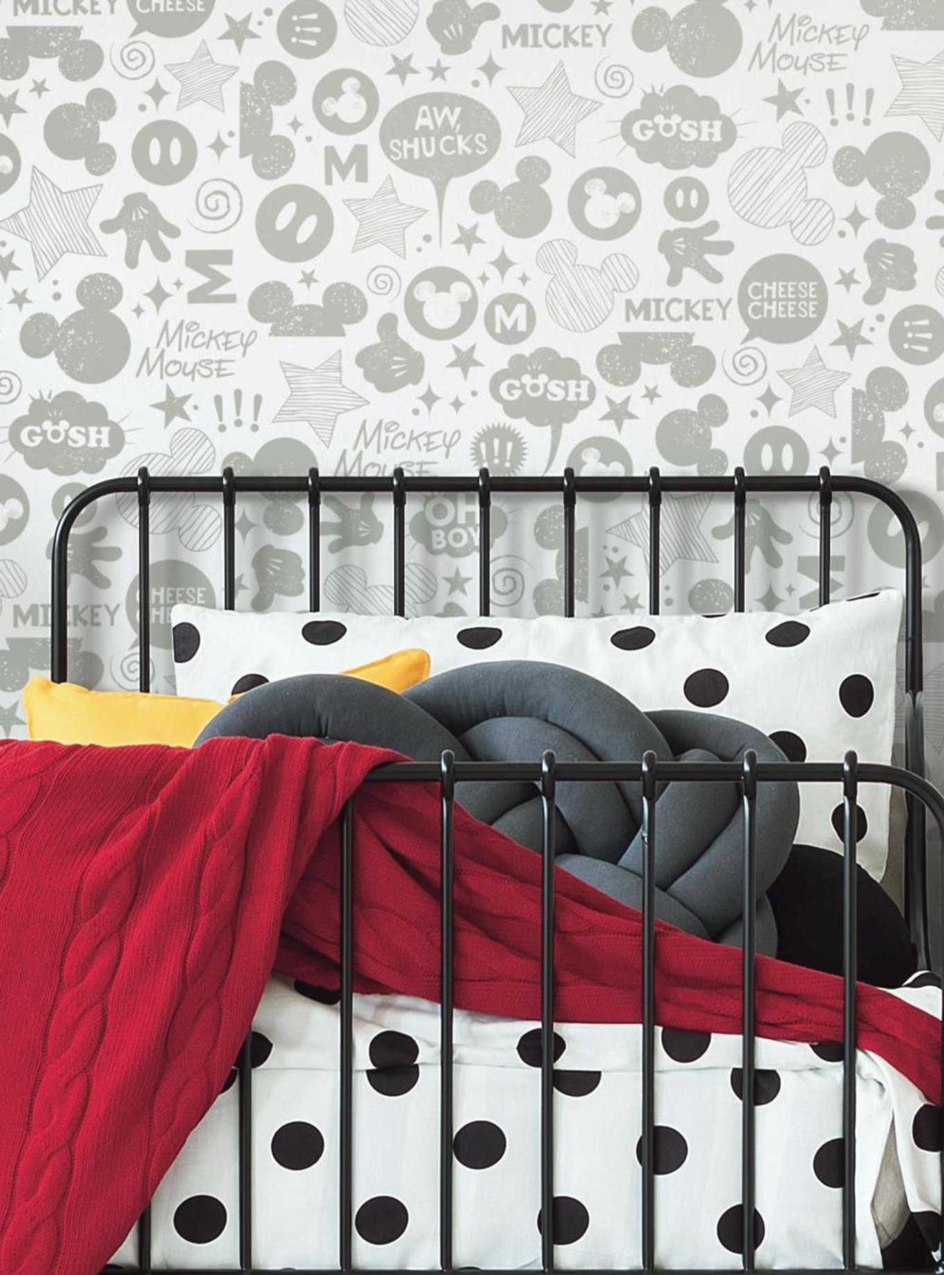 Disney Mickey Mouse Icons Peel & Stick Wallpaper, , hi-res