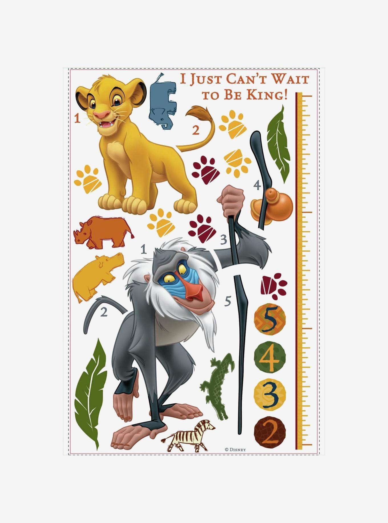 Disney The Lion King Rafiki Peel & Stick Inches Growth Chart, , hi-res
