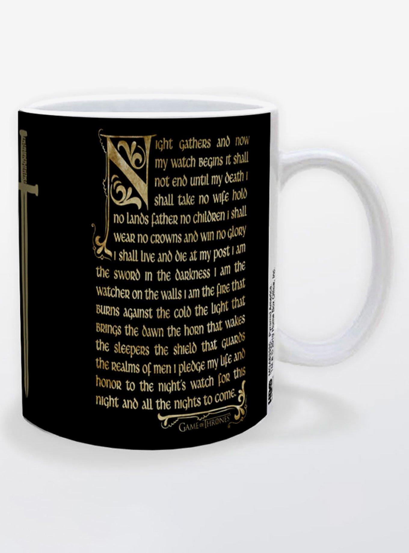 Game Of Thrones Night's Watch Oath Mug, , hi-res