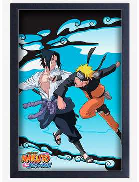 Naruto Shippuden Sasuke VS Naruto Framed Poster, , hi-res