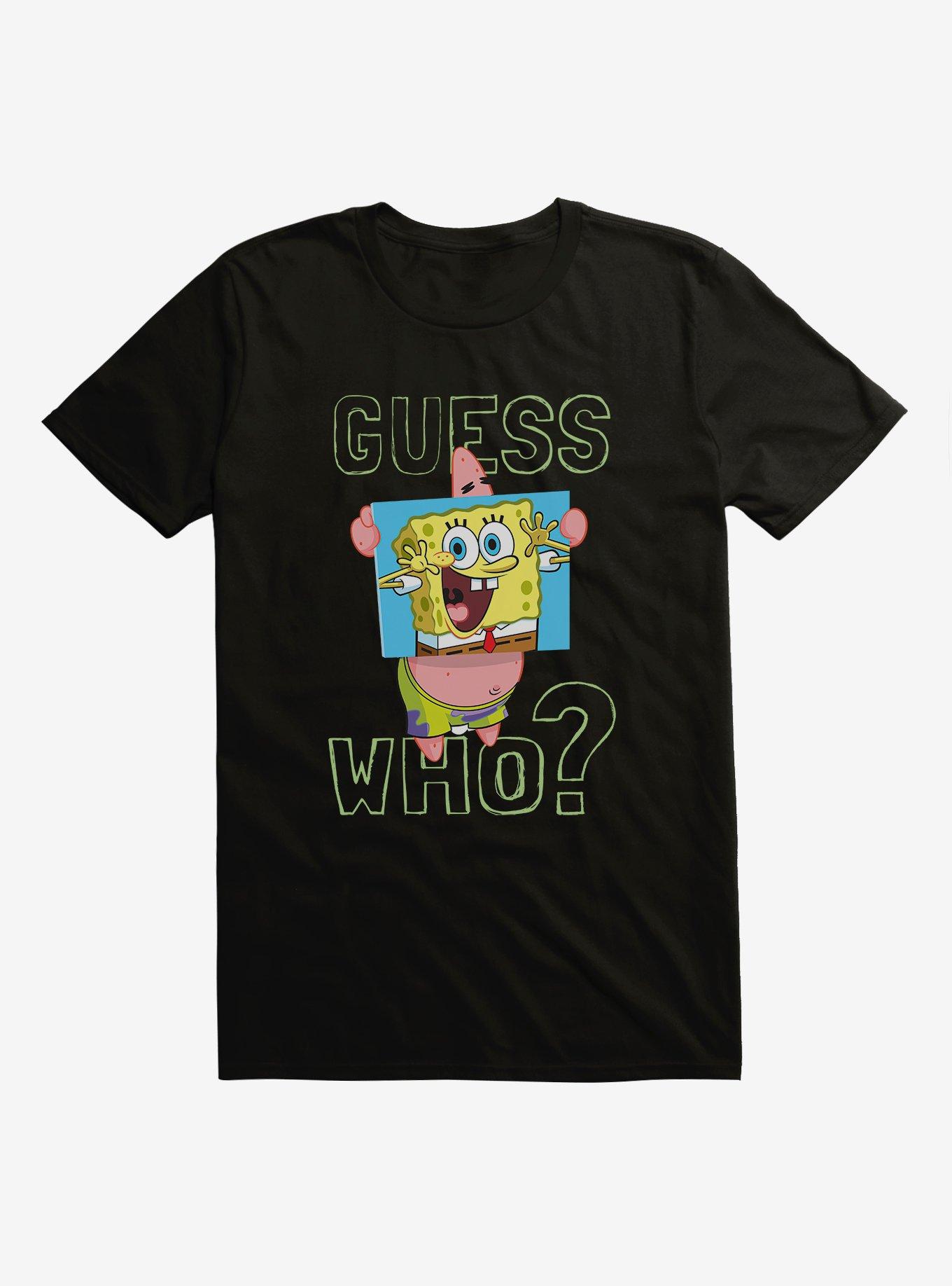 SpongeBob SquarePants Guess Who Patrick T-Shirt, BLACK, hi-res