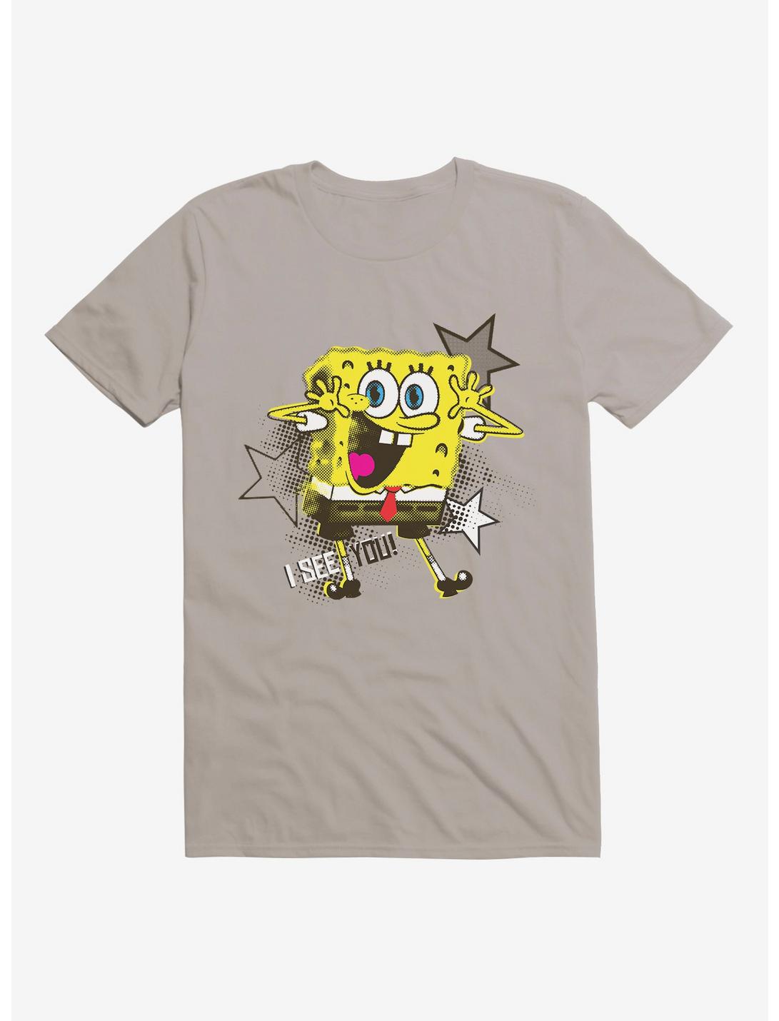 SpongeBob SquarePants I See You Stars T-Shirt, LIGHT GREY, hi-res