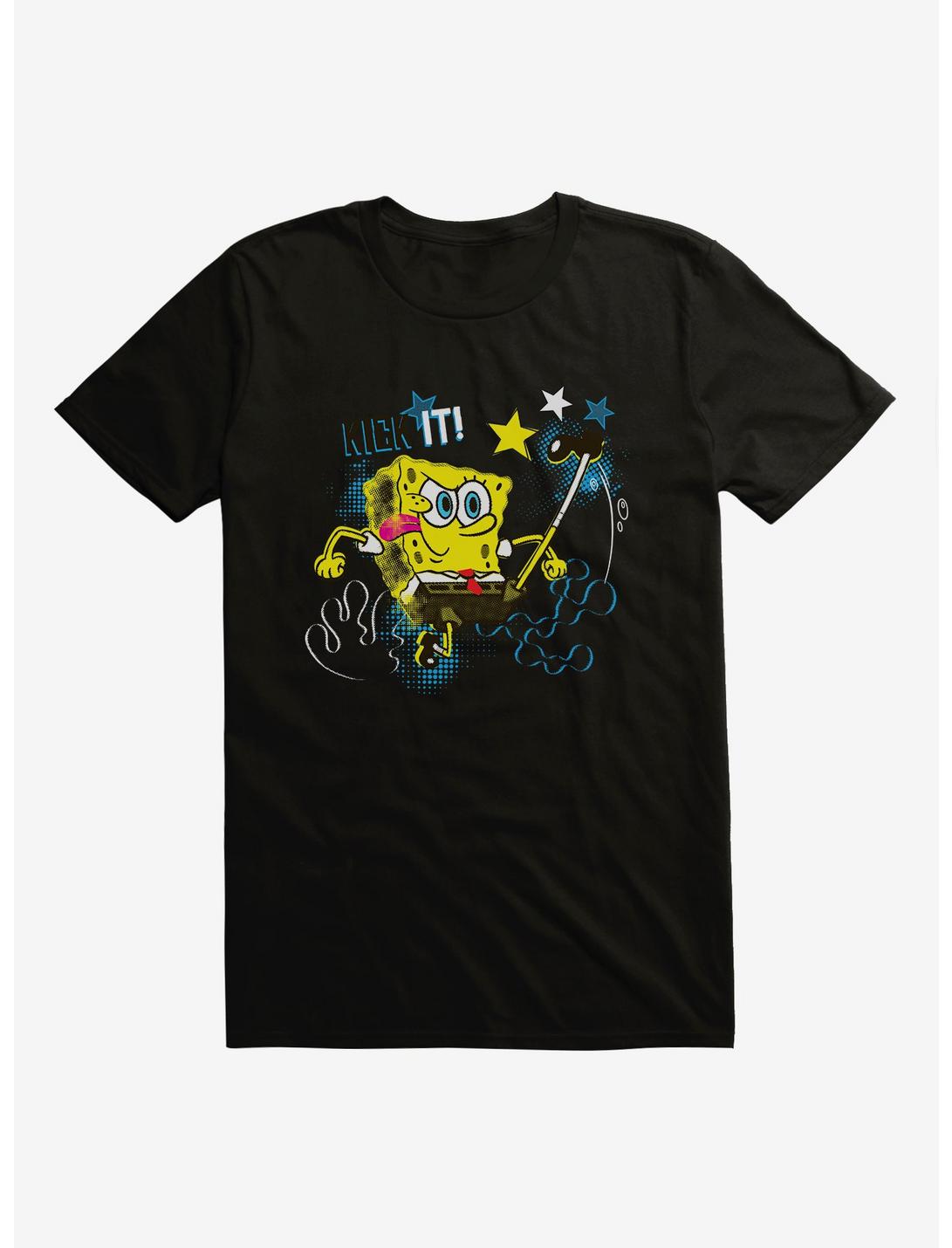 SpongeBob SquarePants Kick It Like SpongeBob T-Shirt, BLACK, hi-res
