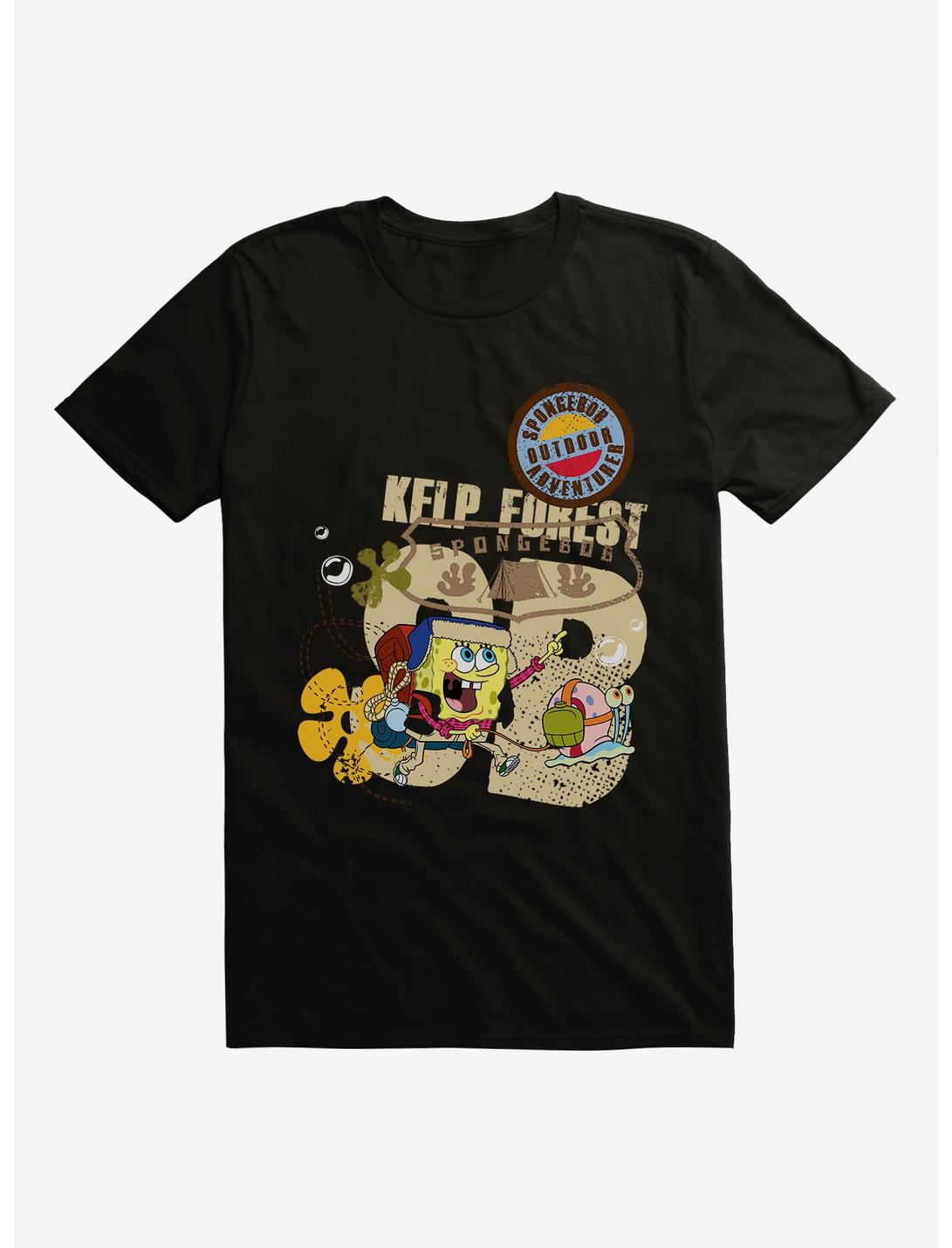 SpongeBob SquarePants Kelp Forest Outdoors T-Shirt, BLACK, hi-res