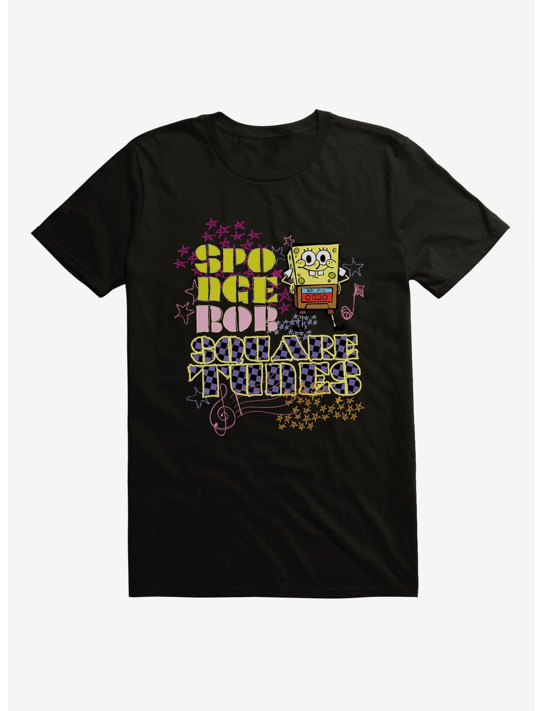 SpongeBob SquarePants Script SpongeBob SquareTunes T-Shirt, BLACK, hi-res