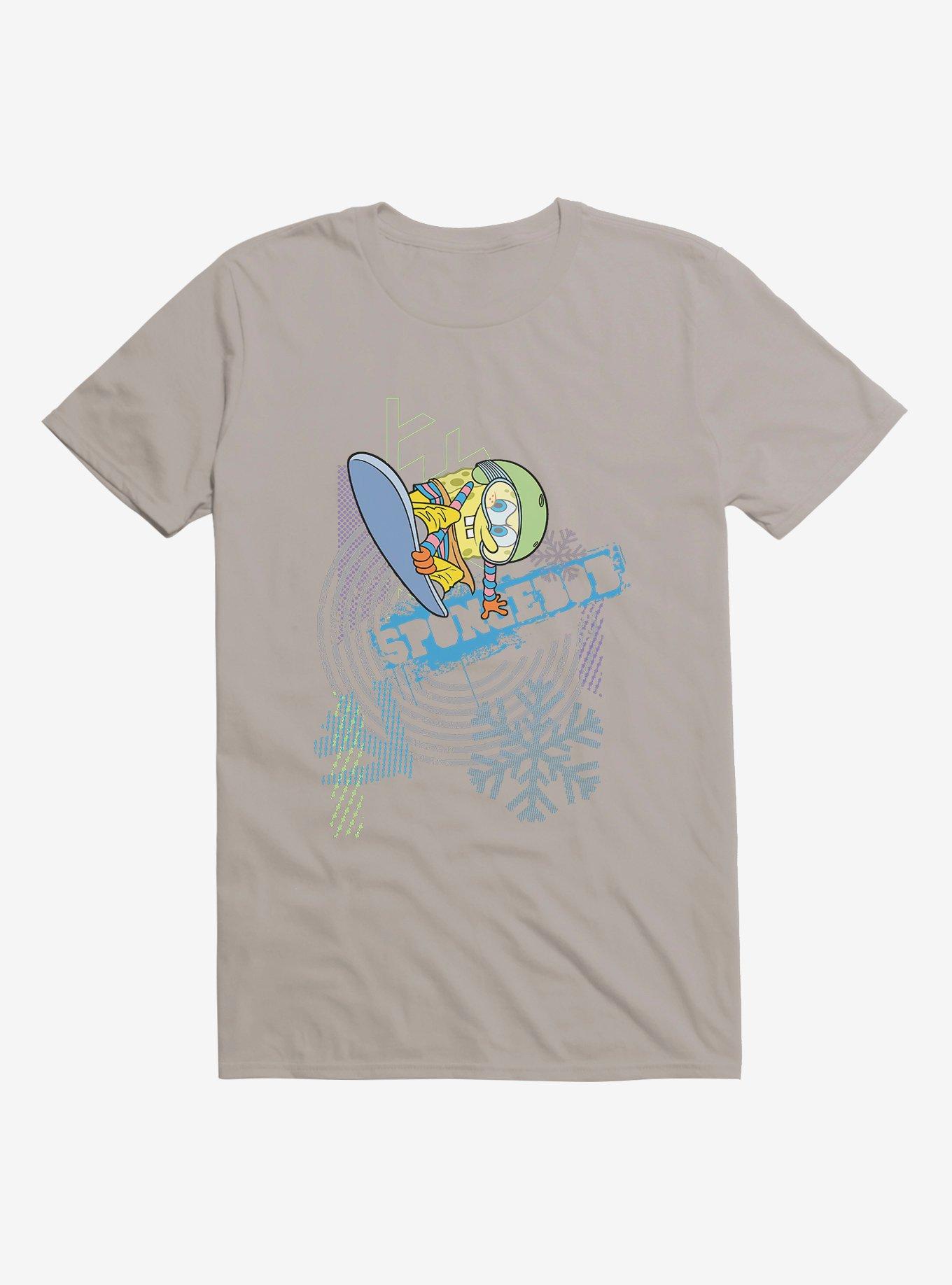 SpongeBob SquarePants Ski Neon T-Shirt, LIGHT GREY, hi-res