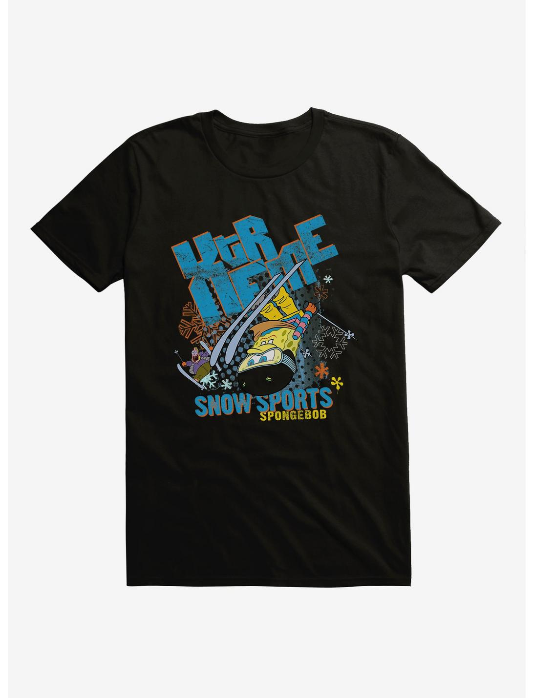 SpongeBob SquarePants Xtreme Snow Sports T-Shirt, BLACK, hi-res