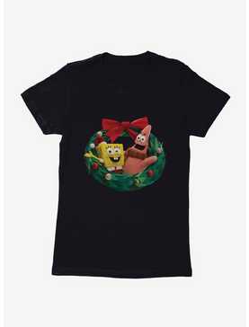 SpongeBob SquarePants Christmas Wreath Womens T-Shirt, , hi-res