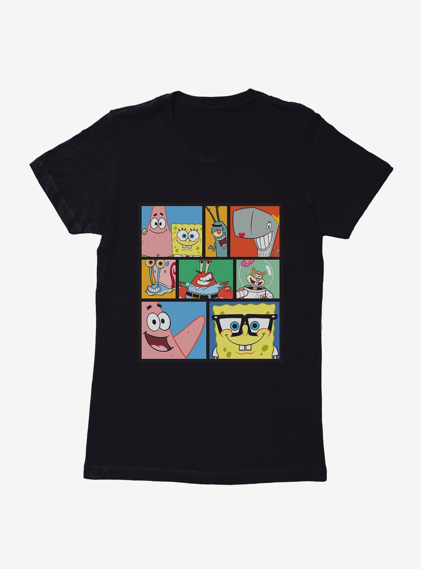 SpongeBob SquarePants Comp Bikini Bottom Friends Womens T-Shirt | BoxLunch