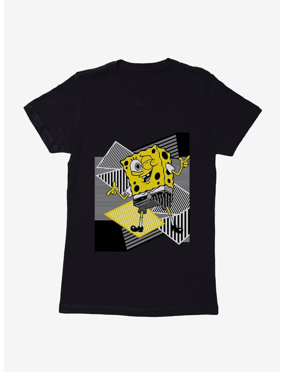 SpongeBob SquarePants Grayscale Patterns Womens T-Shirt, , hi-res