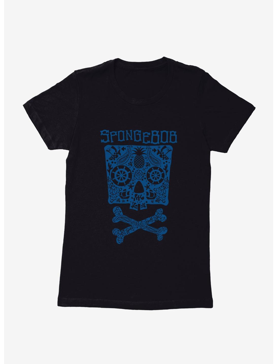 SpongeBob SquarePants Skulls And Bones SpongeBob Womens T-Shirt, , hi-res